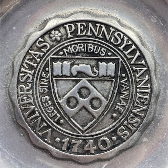 Vintage Milton Pewter Columbia PA University Pennsylvania Graduation Penn Upenn - Picture 10 of 13
